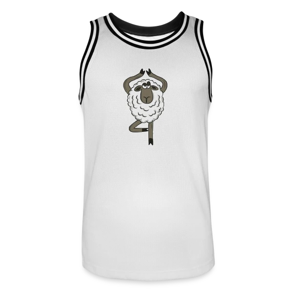 Mouton Yoga Zen sur Maillot de basket Homme