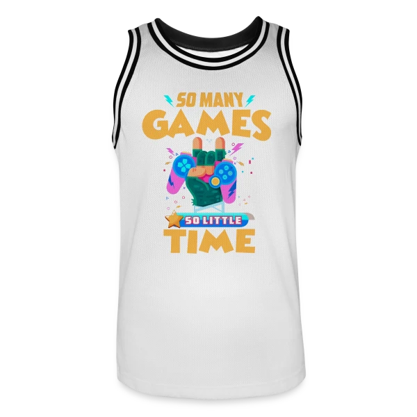 Style Gaming Rétro sur Maillot de basket Homme
