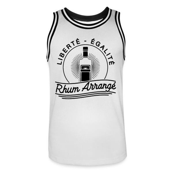 Liberté, Égalité, Rhum Arrangé : Le T-Shirt Fun sur Maillot de basket Homme