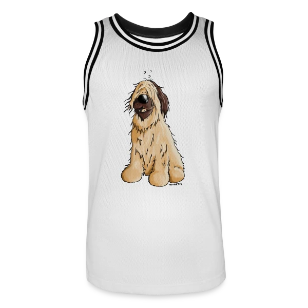 Briard Chien de Berger - Style Cartoon sur Maillot de basket Homme