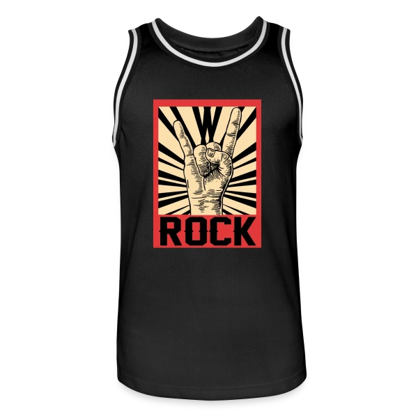 Simplement Rock sur Maillot de basket Homme