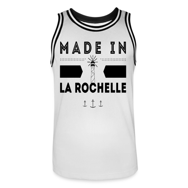 Né(e) à La Rochelle : L'Esprit Rochelais sur Maillot de basket Homme