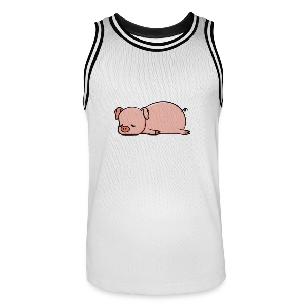 Petit Cochon Dodo sur Maillot de basket Homme
