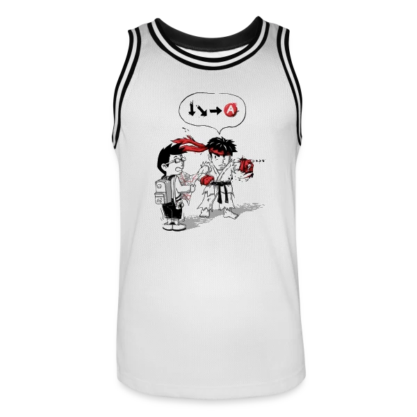 Où est mon Hadoken ? sur Maillot de basket Homme