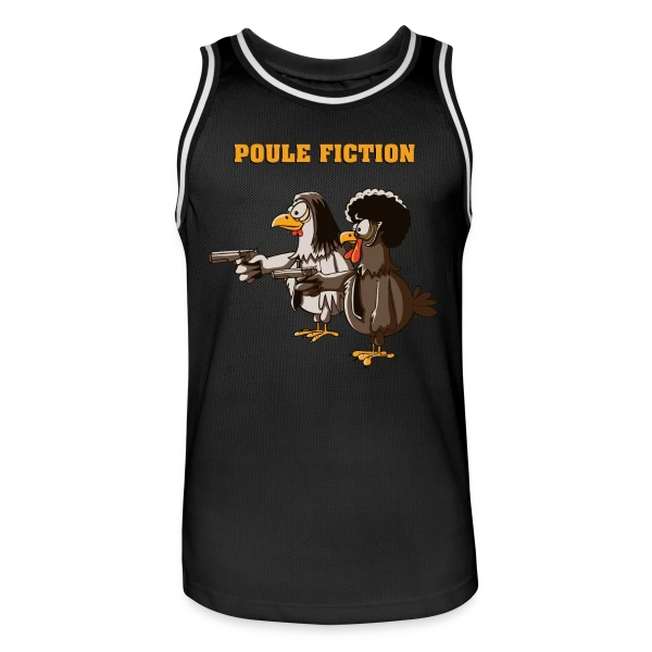 Poule Fiction sur Maillot de basket Homme