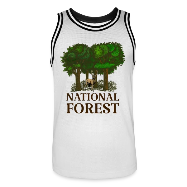 Emblème Forêt Nationale sur Maillot de basket Homme