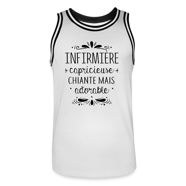 Infirmière : Chiante Mais Adorable sur Maillot de basket Homme