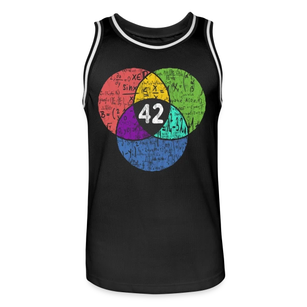 42 - La Réponse Ultime Nerd & Science-Fiction sur Maillot de basket Homme