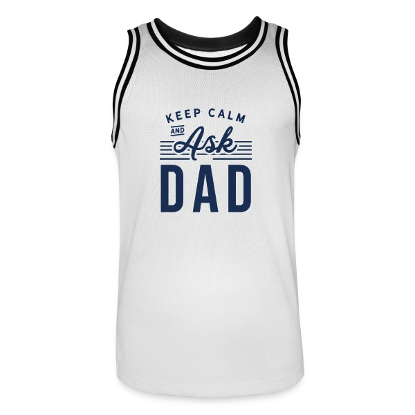 Design Original Fête des Pères - Pour l'Amour de Papa sur Maillot de basket Homme
