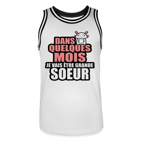 Future Grande-Sœur : L'Annonce Tendre sur Maillot de basket Homme
