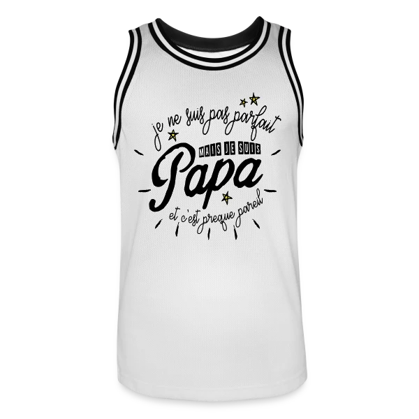 Papa Presque Parfait sur Maillot de basket Homme
