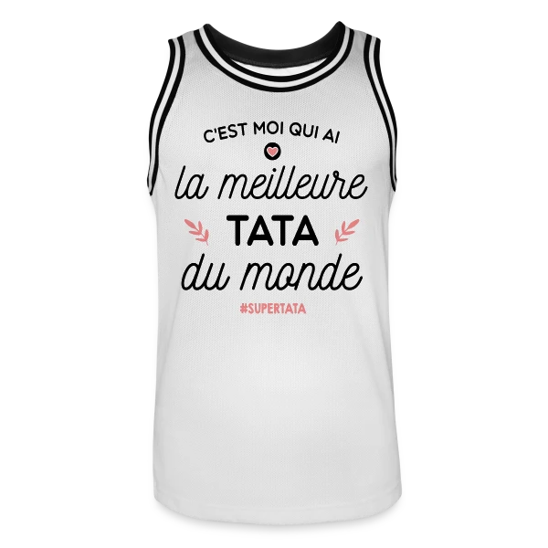 La Meilleure Tata du Monde - Le Cadeau Parfait sur Maillot de basket Homme