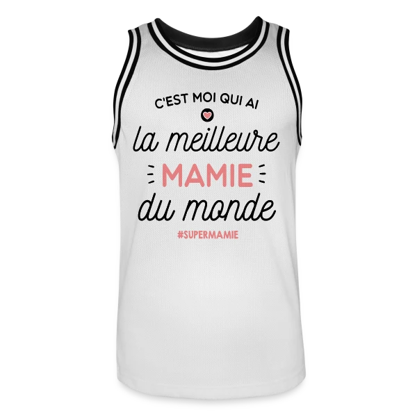 Mamie en Or : La Meilleure du Monde sur Maillot de basket Homme