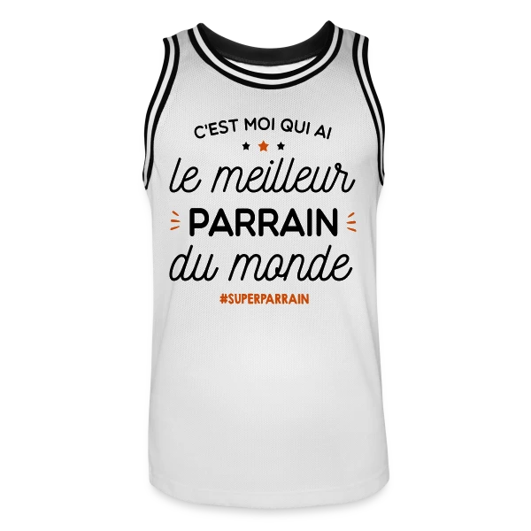 Le Meilleur Parrain du Monde ! sur Maillot de basket Homme