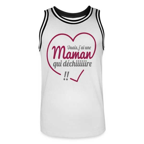 Maman qui Déchire sur Maillot de basket Homme