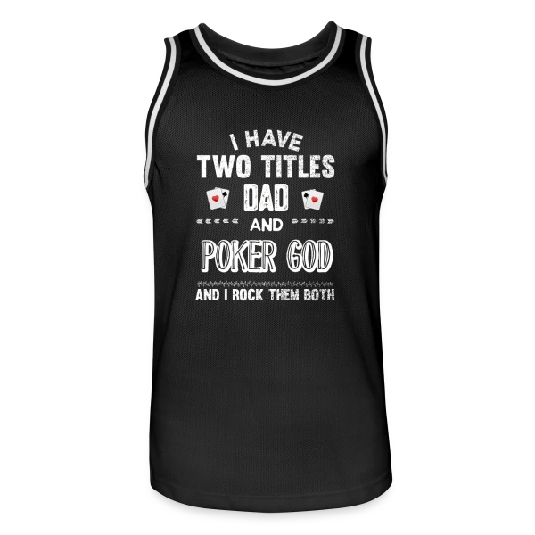 King of Poker sur Maillot de basket Homme