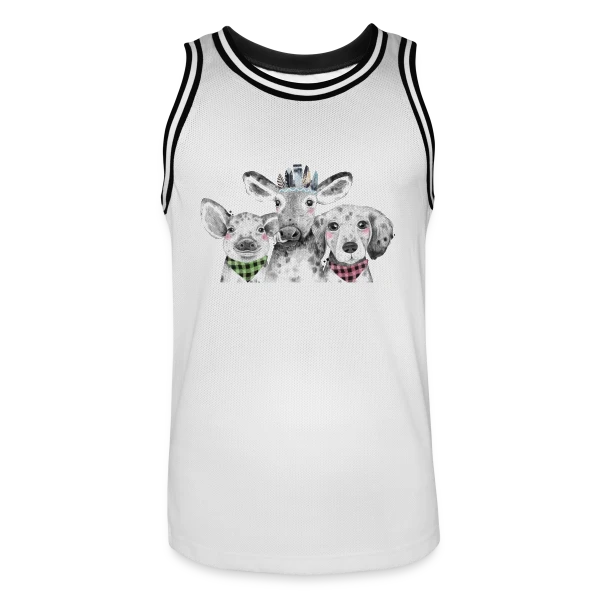 Trio Animalier Adorable sur Maillot de basket Homme