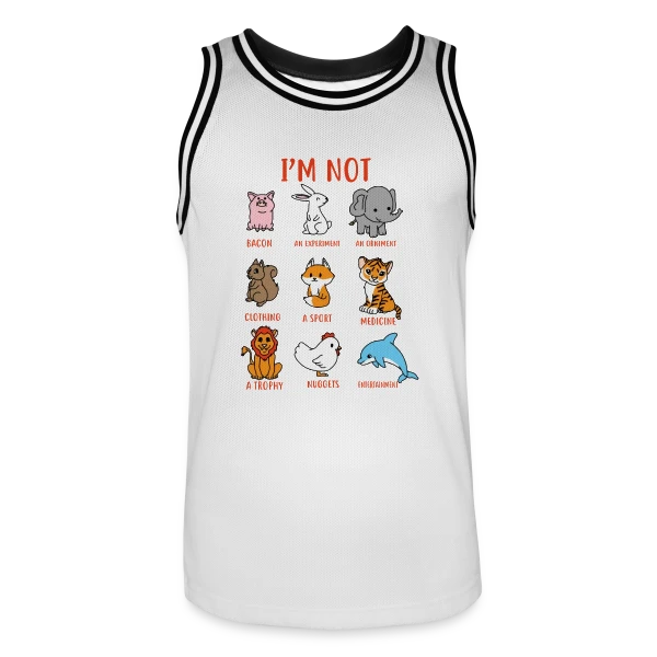 Animaux Mignons Protection sur Maillot de basket Homme