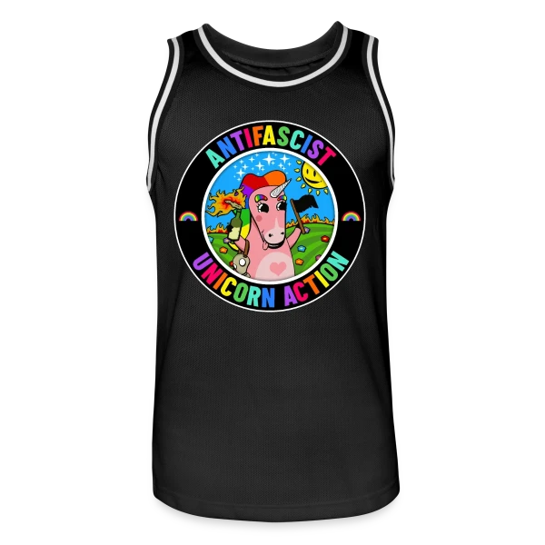 Licorne Antifasciste Rebelle sur Maillot de basket Homme