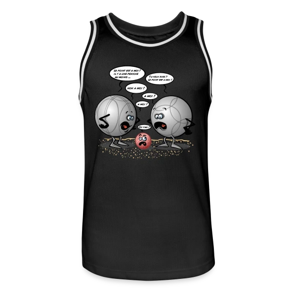 Discorde Pétanque : Le Choc des Titans (et des boules) sur Maillot de basket Homme