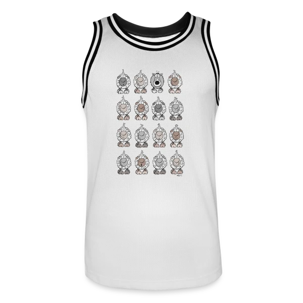 Le Loup dans la Bergerie sur Maillot de basket Homme