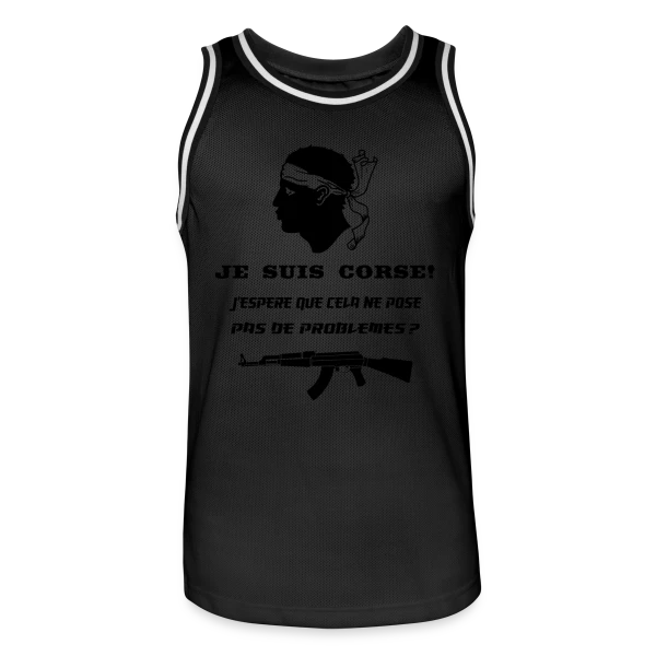 Humour Corse Arme sur Maillot de basket Homme