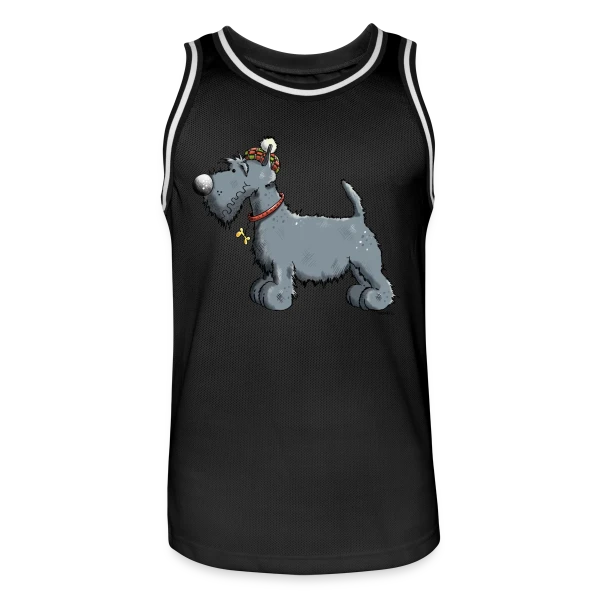 Scottish Terrier Rigolo - Chien Scottie et Outlander sur Maillot de basket Homme