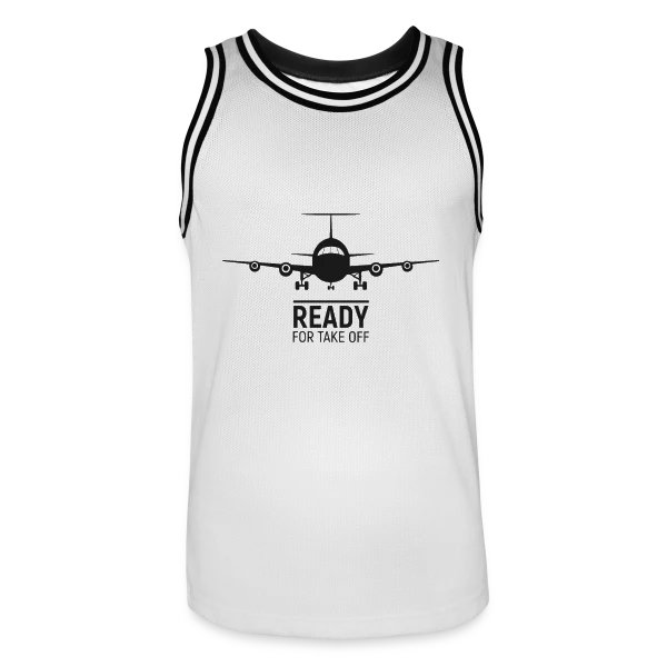 Prêt au Décollage Avion sur Maillot de basket Homme