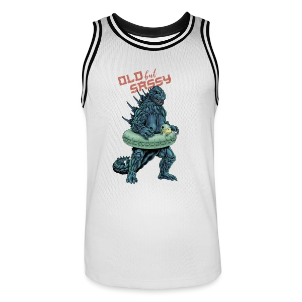 Vieux mais Culotté : Le Monstre Plouf ! sur Maillot de basket Homme