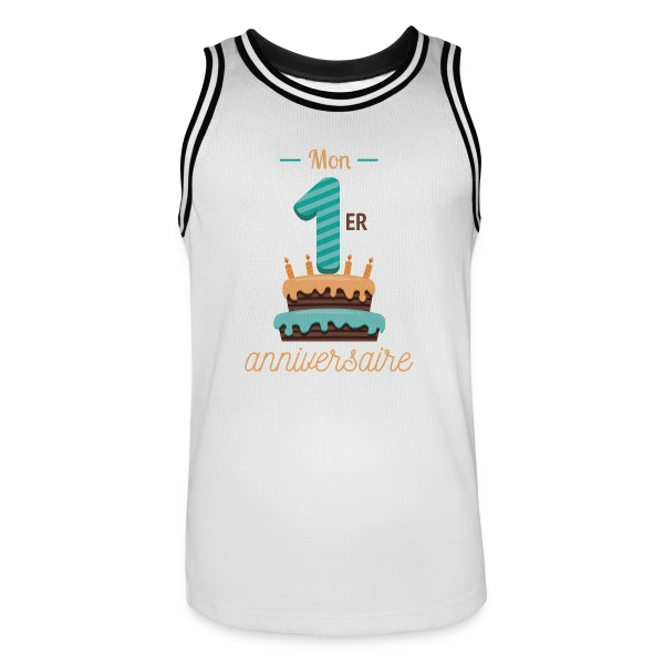 Mon Premier Anniversaire Garçon sur Maillot de basket Homme