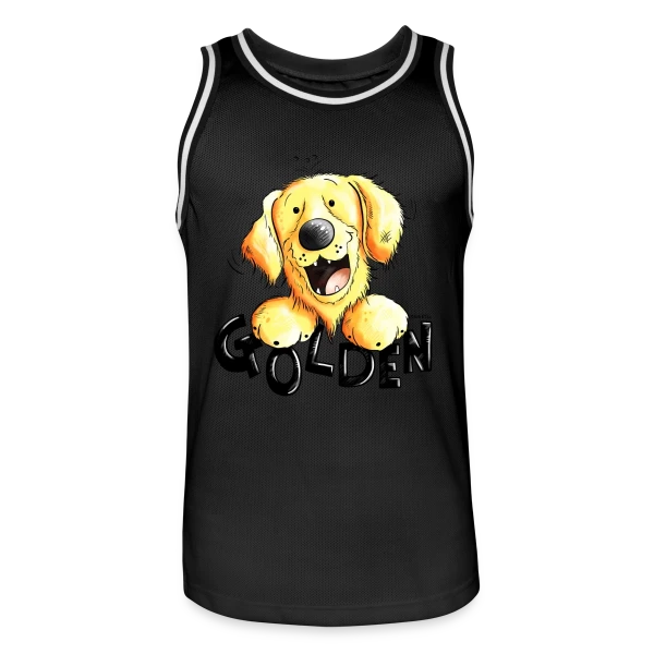 Golden Retriever Amusant - Mon Compagnon Fidèle sur Maillot de basket Homme