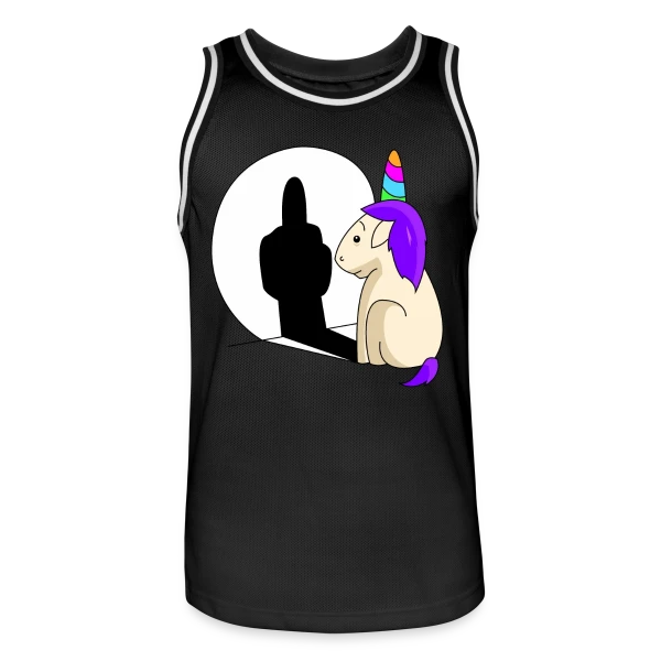 Licorne Impertinente Ombre sur Maillot de basket Homme