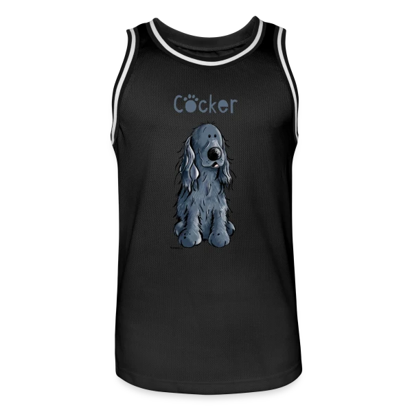 Cocker Spaniel Amusant - Mon Chien Rigolo sur Maillot de basket Homme
