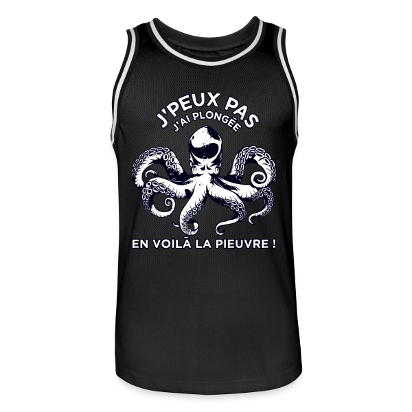 J'peux pas J'ai Plongée ! | T-Shirt Passion Sous-Marine sur Maillot de basket Homme