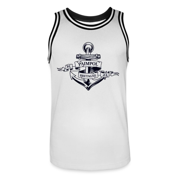 Paimpol PL 22 Bretagne | T-Shirt Marin Authentique sur Maillot de basket Homme