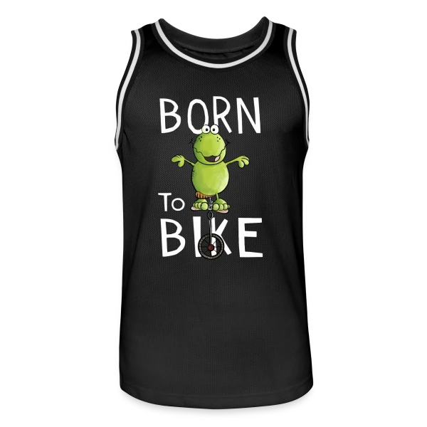 Né Pour Pédaler - Frocg à Monocycle Comique sur Maillot de basket Homme