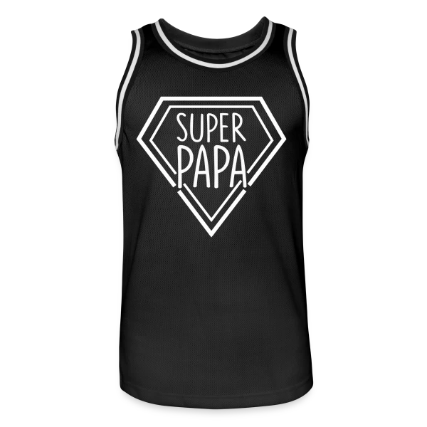 Super Papa - Idée Cadeau Noël & Fête des Pères sur Maillot de basket Homme