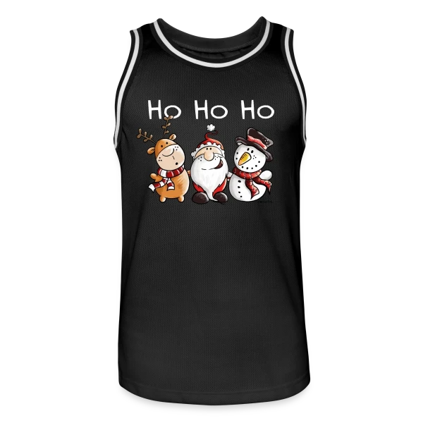 Ho Ho Ho Père Noël et ses Amis - Fête de Noël sur Maillot de basket Homme