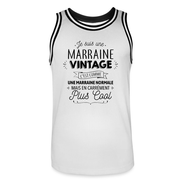 Marraine Vintage : Carrément Plus Cool sur Maillot de basket Homme