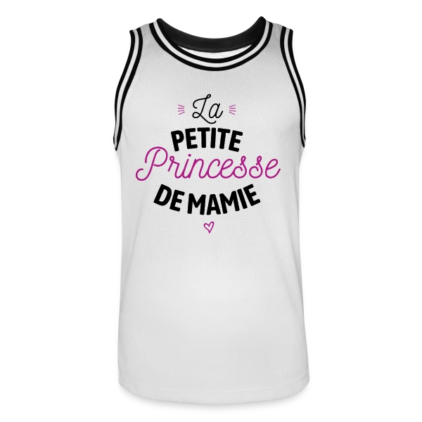 Ma Princesse de Mamie Adorée sur Maillot de basket Homme