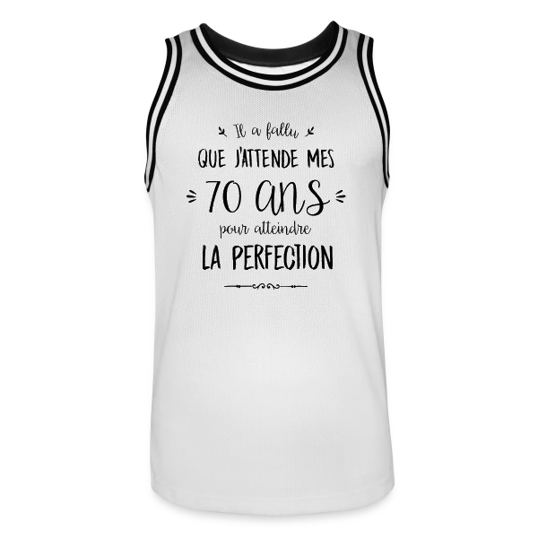 70 Ans : L'Âge d'Or de la Perfection sur Maillot de basket Homme