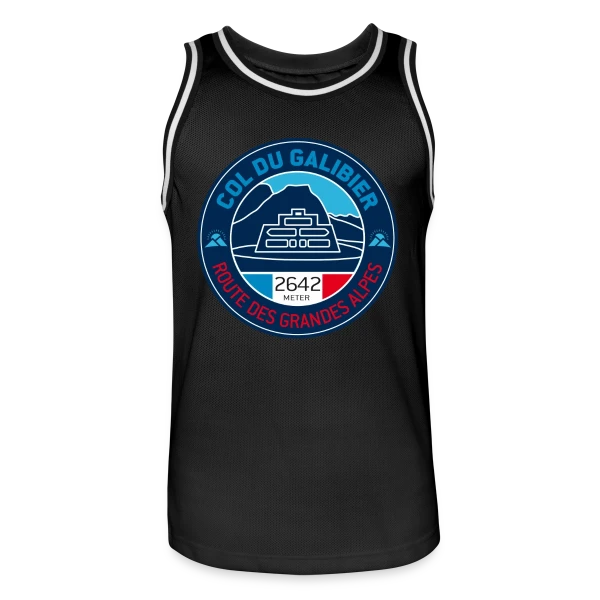 Col du Galibier - Le Sommet Mythique sur Maillot de basket Homme