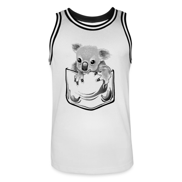 Koala Stylé à la Pochette sur Maillot de basket Homme