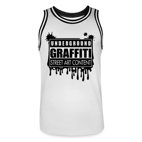 Graffitis Urbains Underground sur Maillot de basket Homme