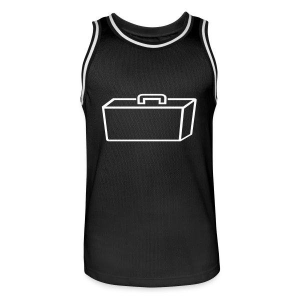 Valise Blanche Épurée sur Maillot de basket Homme