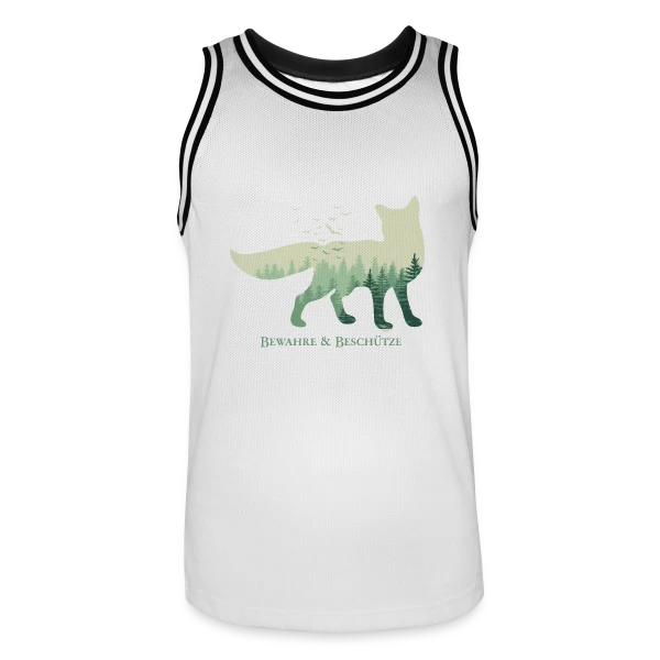Renard Forêt Mystique sur Maillot de basket Homme