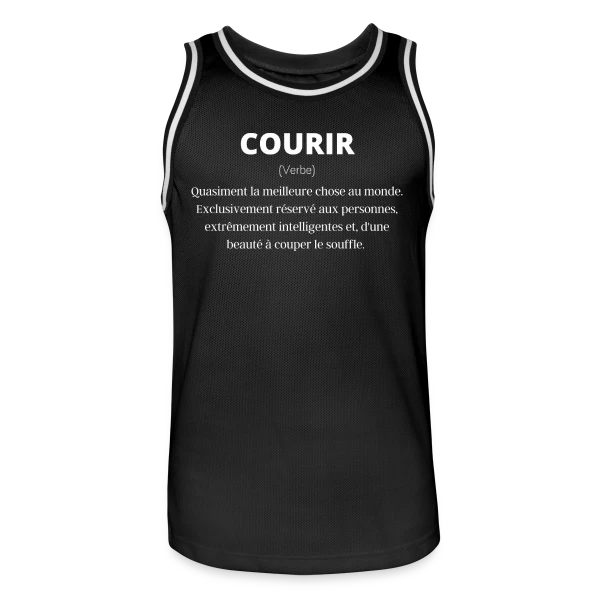 Courir Définition : Run, Running, Sport & Humour sur Maillot de basket Homme