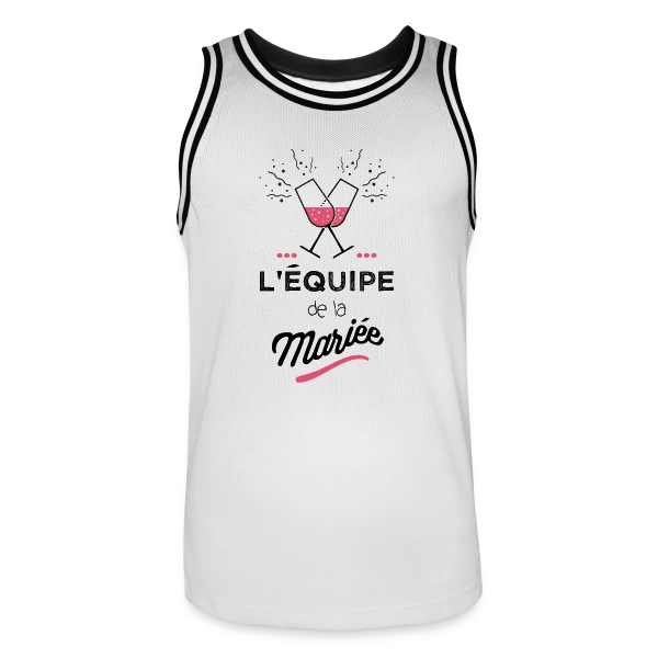 "Équipe de la Mariée" | EVJF sur Maillot de basket Homme