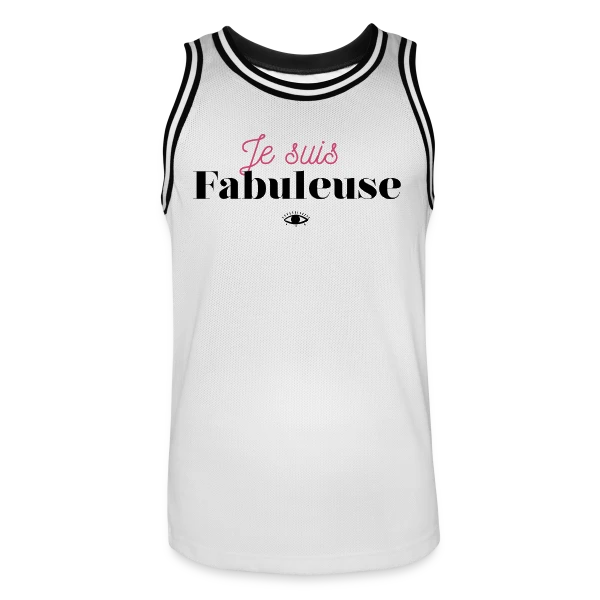 "Je suis fabuleuse" - Affirmez votre éclat sur Maillot de basket Homme