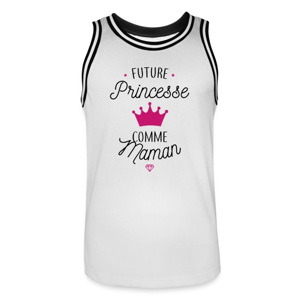 Future Princesse comme Maman sur Maillot de basket Homme